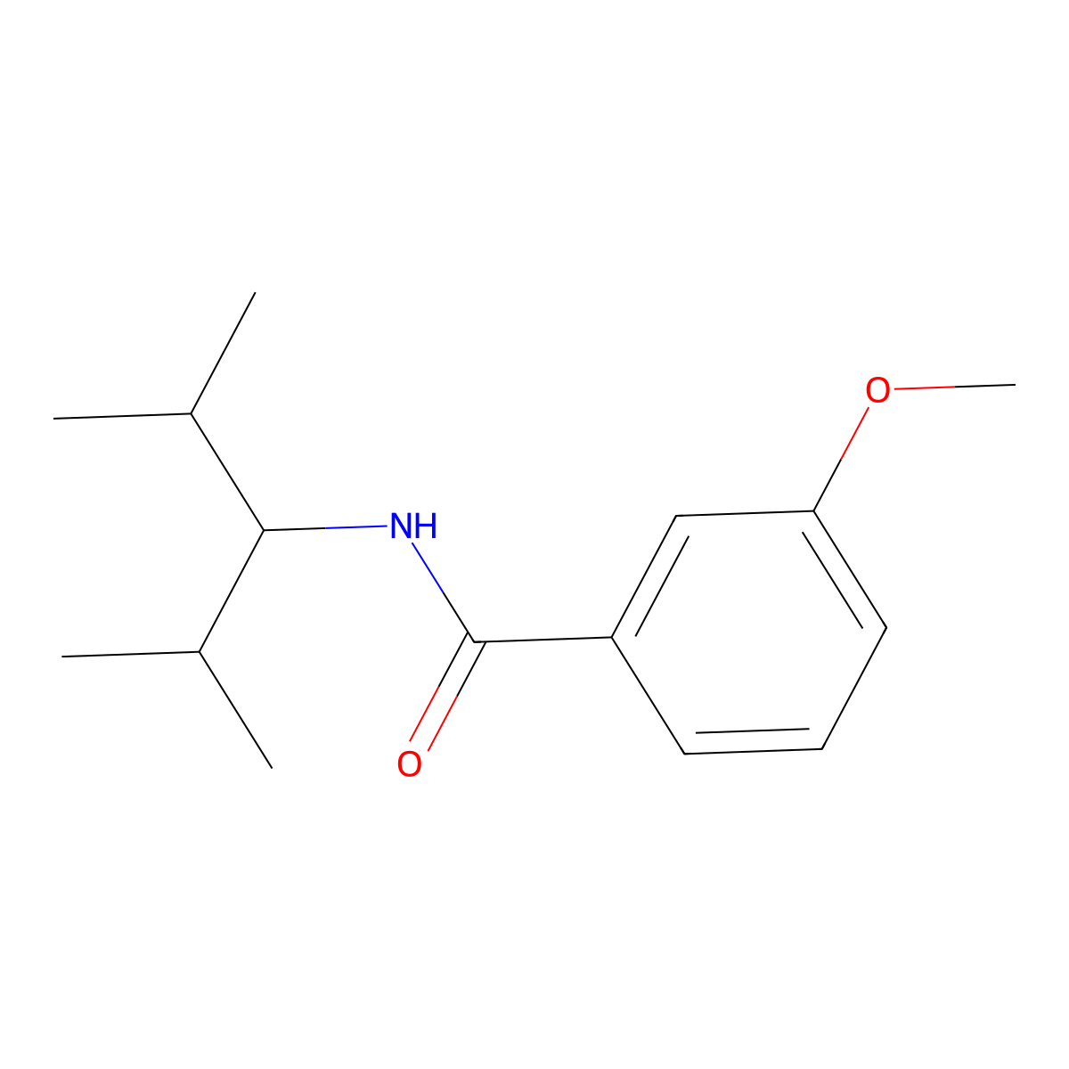 N-(2,4-dimethylpentan-3-yl)-3-methoxybenzamide molecular structure, CAS 765931-37-1