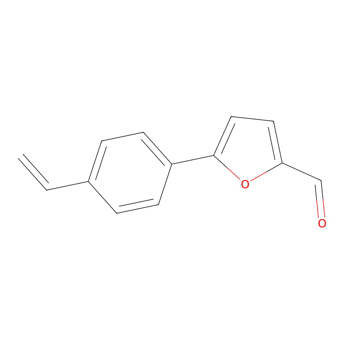 5-(4-Ethenylphenyl)-2-furancarboxaldehyde molecular structure, CAS 765937-66-4