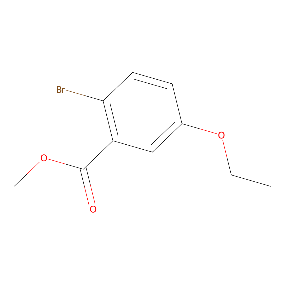 Methyl 2-bromo-5-ethoxybenzoate molecular structure, CAS 765944-34-1