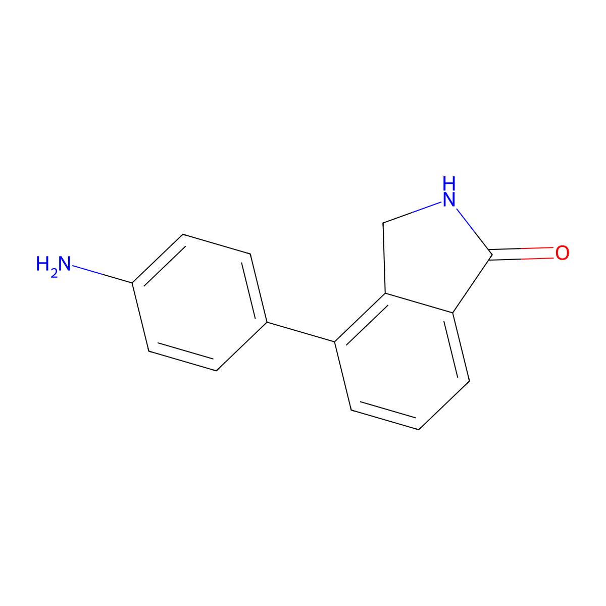 4-(4-Aminophenyl)isoindolin-1-one molecular structure, CAS 765948-62-7