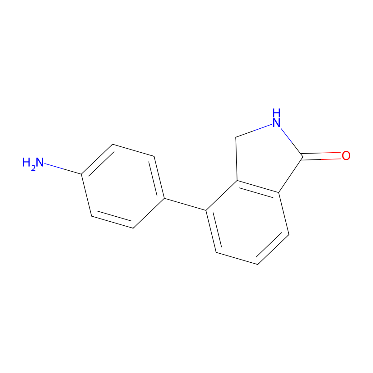 4-(4-Aminophenyl)isoindolin-1-one molecular structure, CAS 765948-62-7