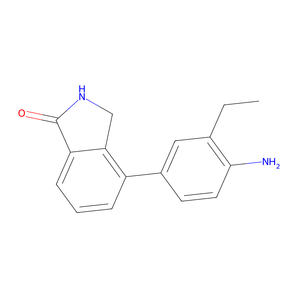 1h-Isoindol-1-one,4-(4-amino-3-ethylphenyl)-2,3-dihydro- molecular structure, CAS 765948-87-6