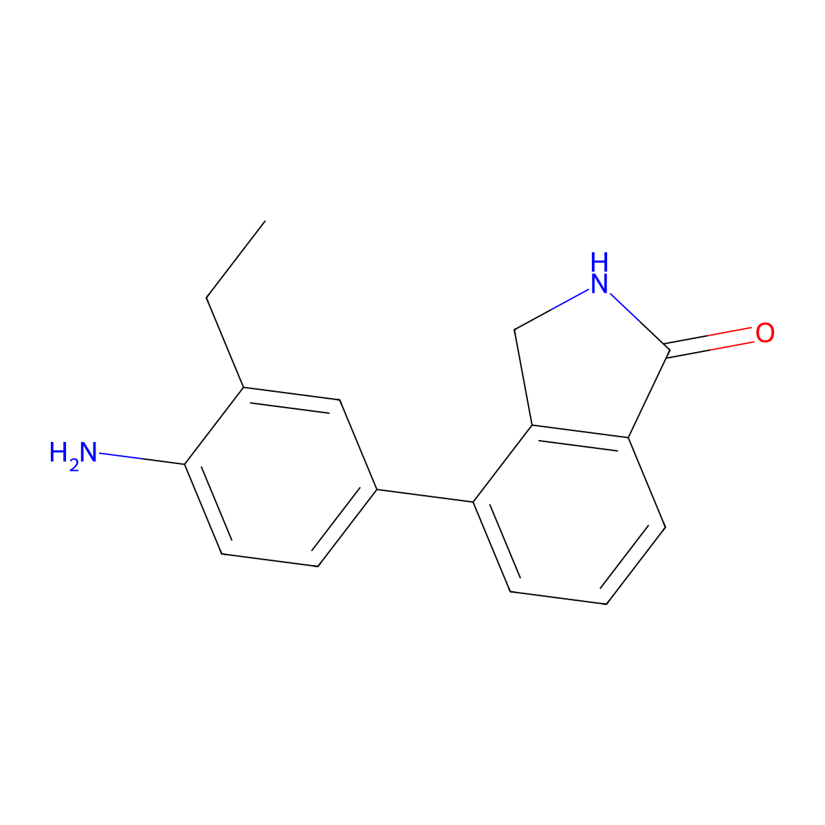 1h-Isoindol-1-one,4-(4-amino-3-ethylphenyl)-2,3-dihydro- molecular structure, CAS 765948-87-6