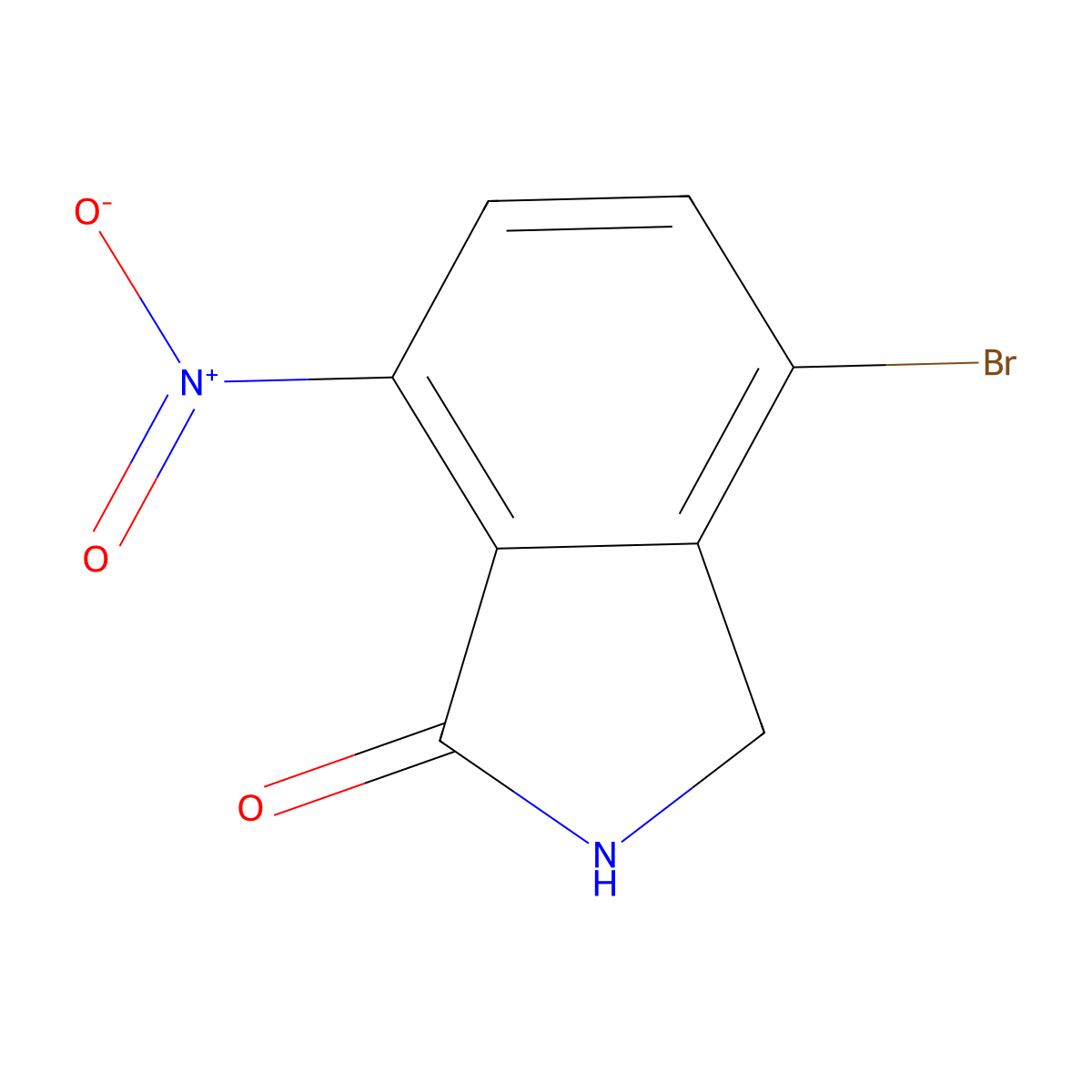 4-Bromo-7-nitro-2,3-dihydro-isoindol-1-one molecular structure, CAS 765948-99-0