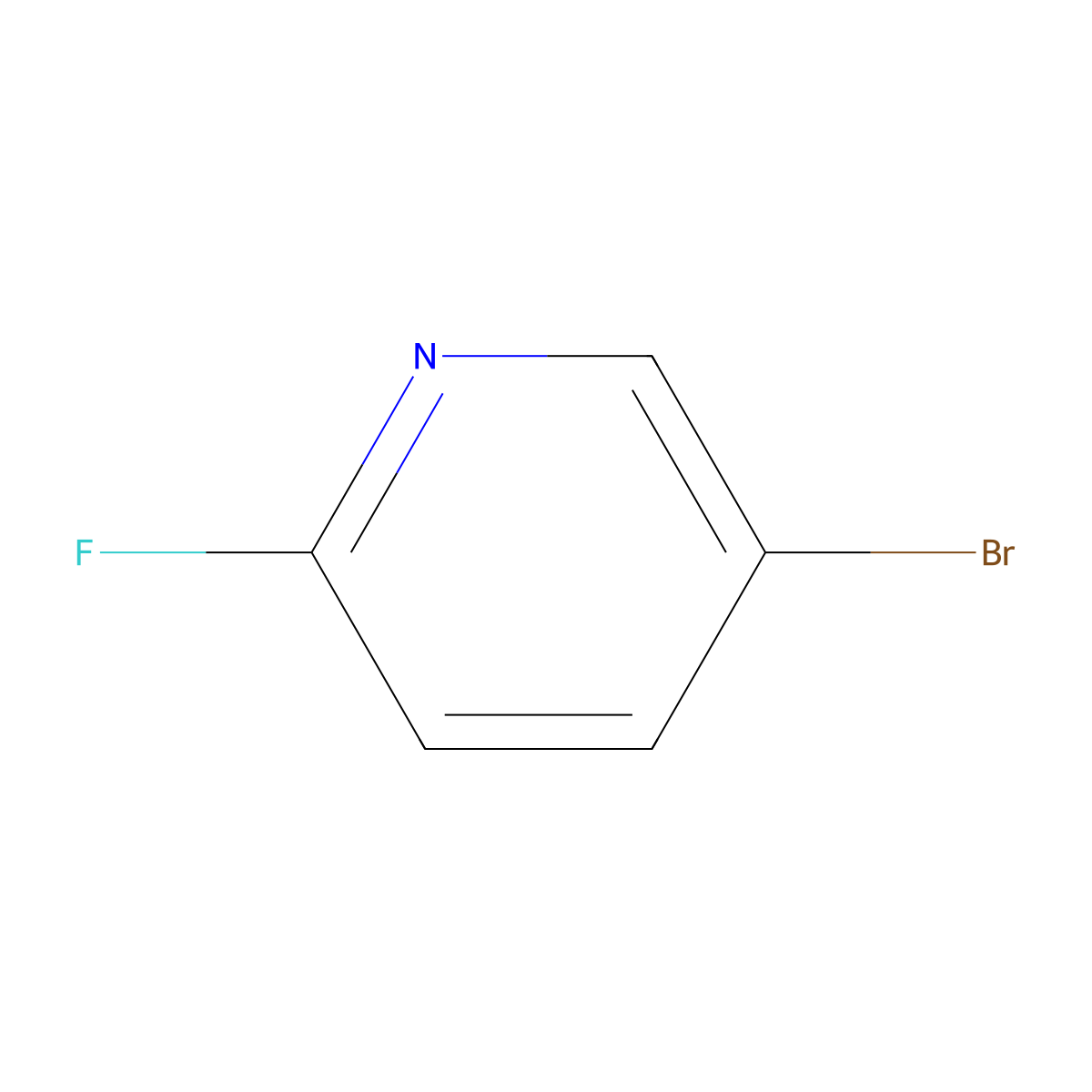 5-Bromo-2-fluoropyridine molecular structure, CAS 766-11-0