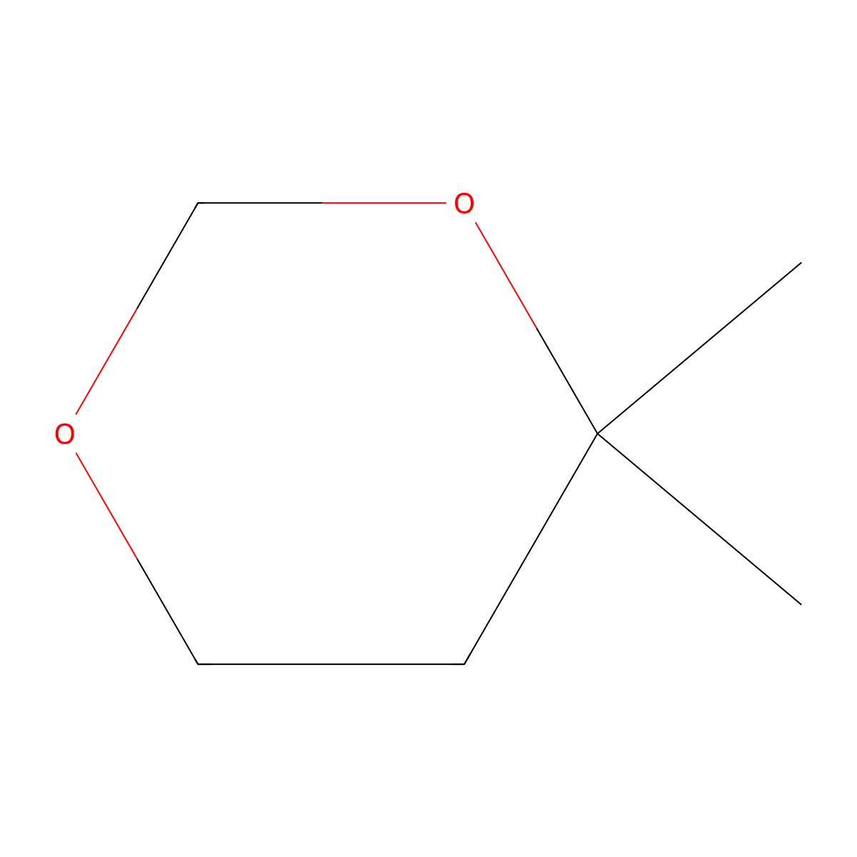 4,4-Dimethyl-1,3-dioxane molecular structure, CAS 766-15-4