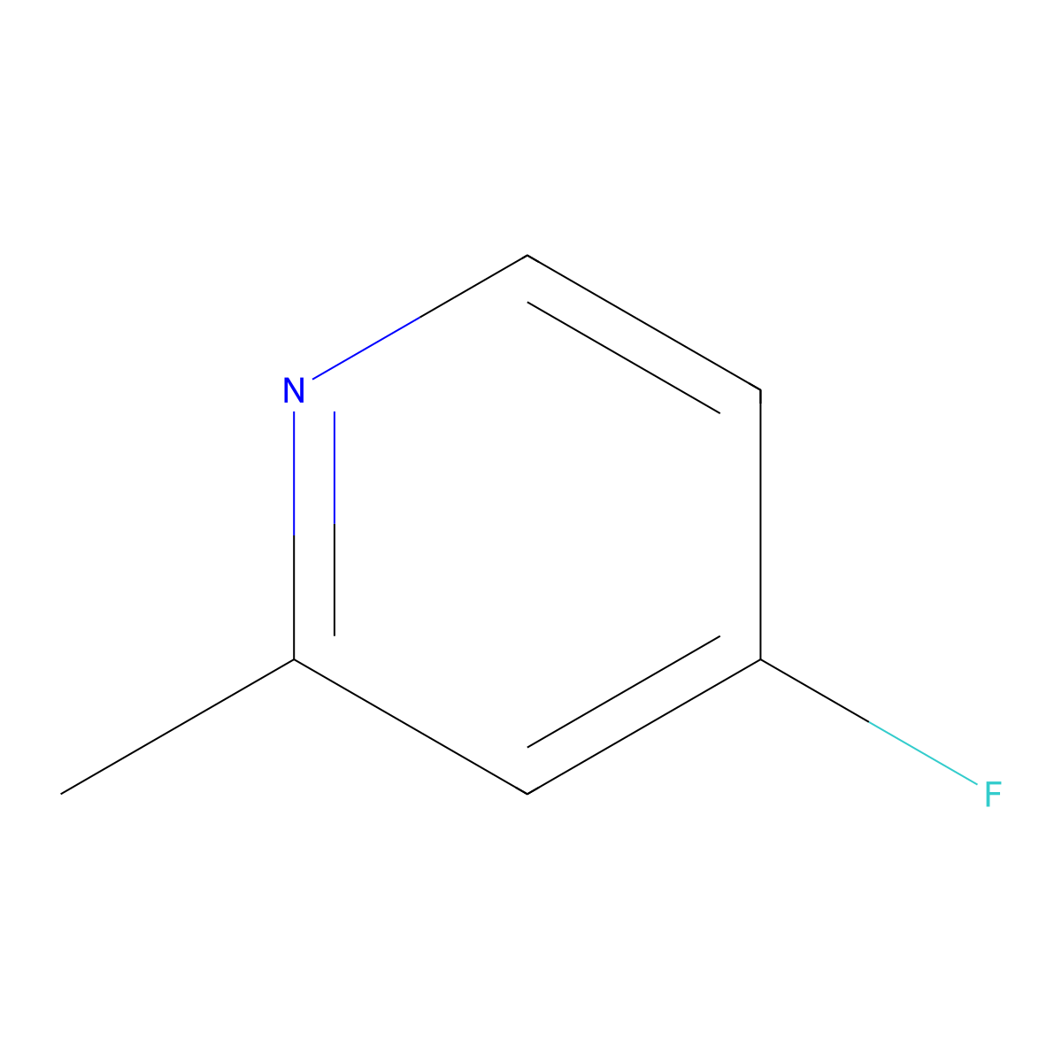 4-Fluoro-2-methylpyridine molecular structure, CAS 766-16-5
