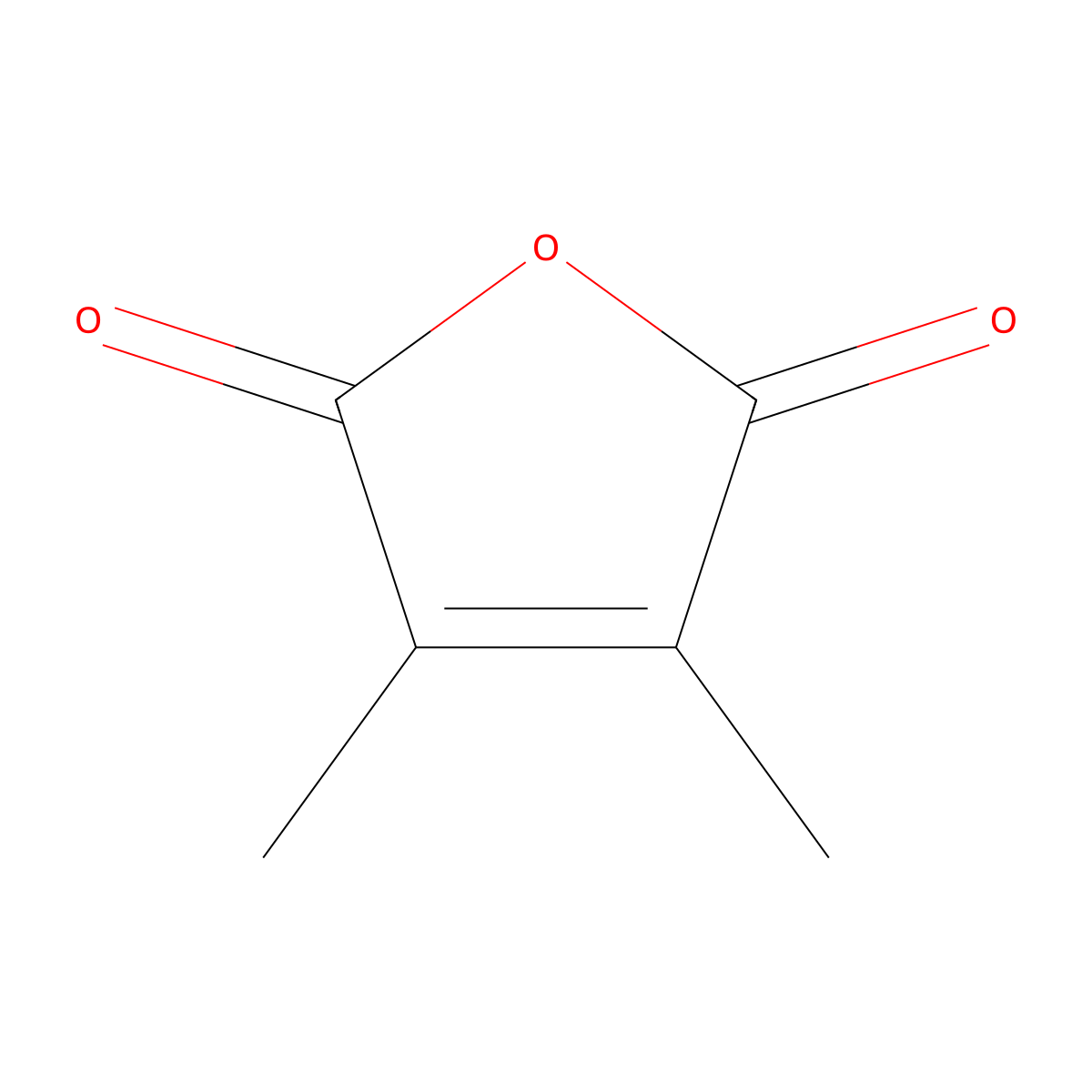 Dimethylmaleic anhydride molecular structure, CAS 766-39-2
