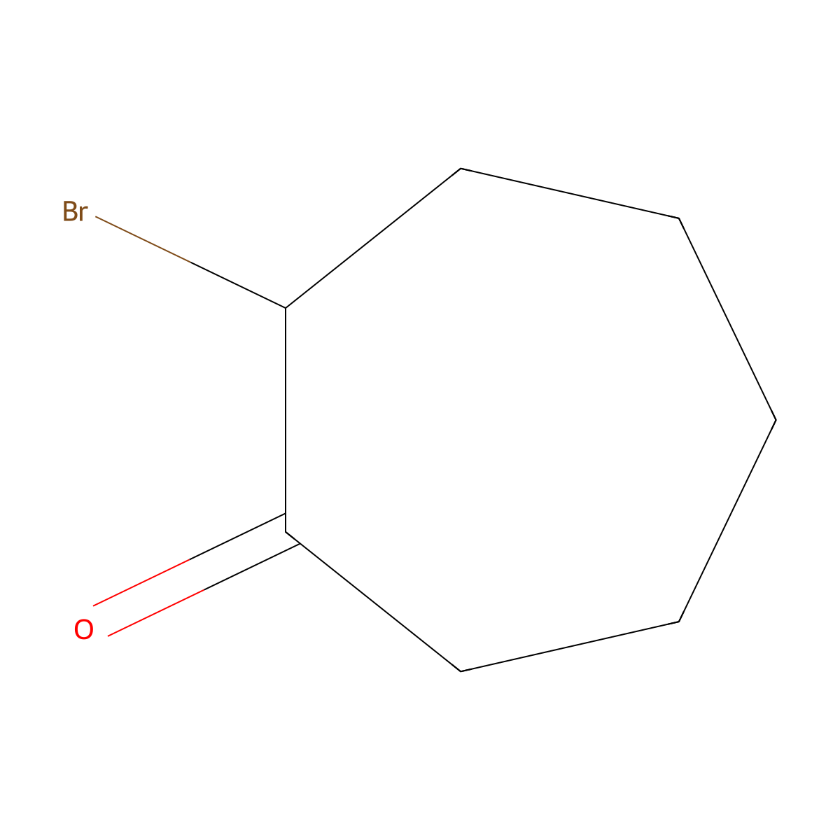 2-Bromocycloheptanone molecular structure, CAS 766-65-4