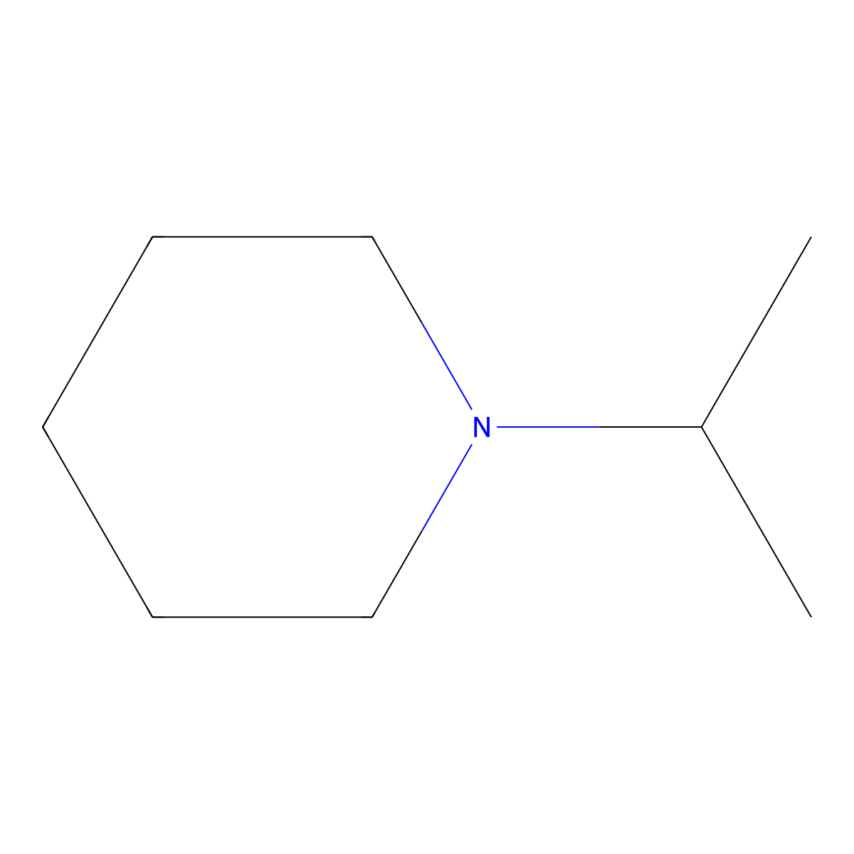 N-Isopropylpiperidine molecular structure, CAS 766-79-0