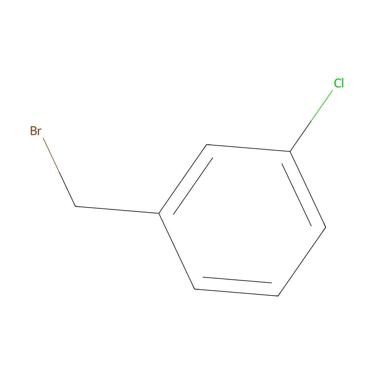 1-(Bromomethyl)-3-chlorobenzene molecular structure, CAS 766-80-3