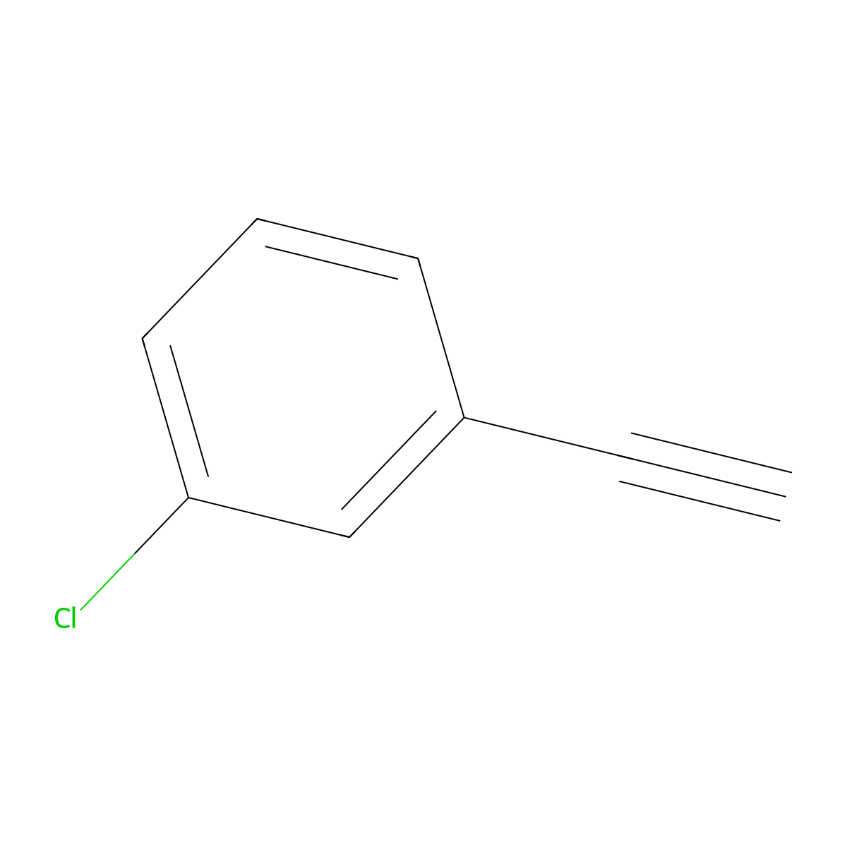 1-Chloro-3-ethynylbenzene molecular structure, CAS 766-83-6