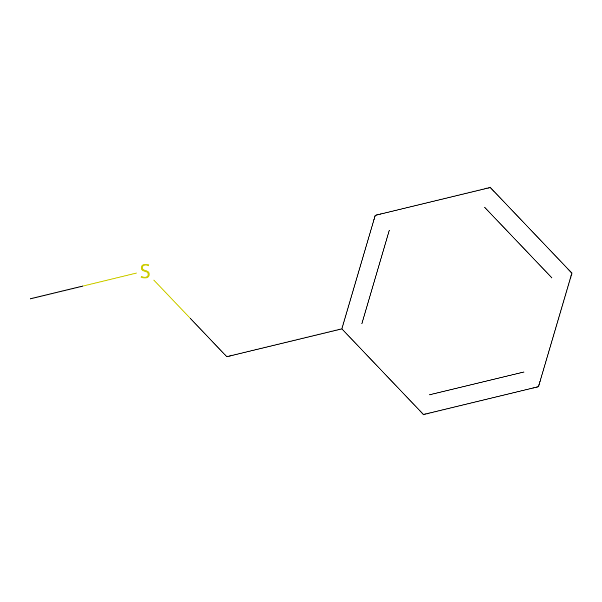 Benzyl methyl sulfide molecular structure, CAS 766-92-7