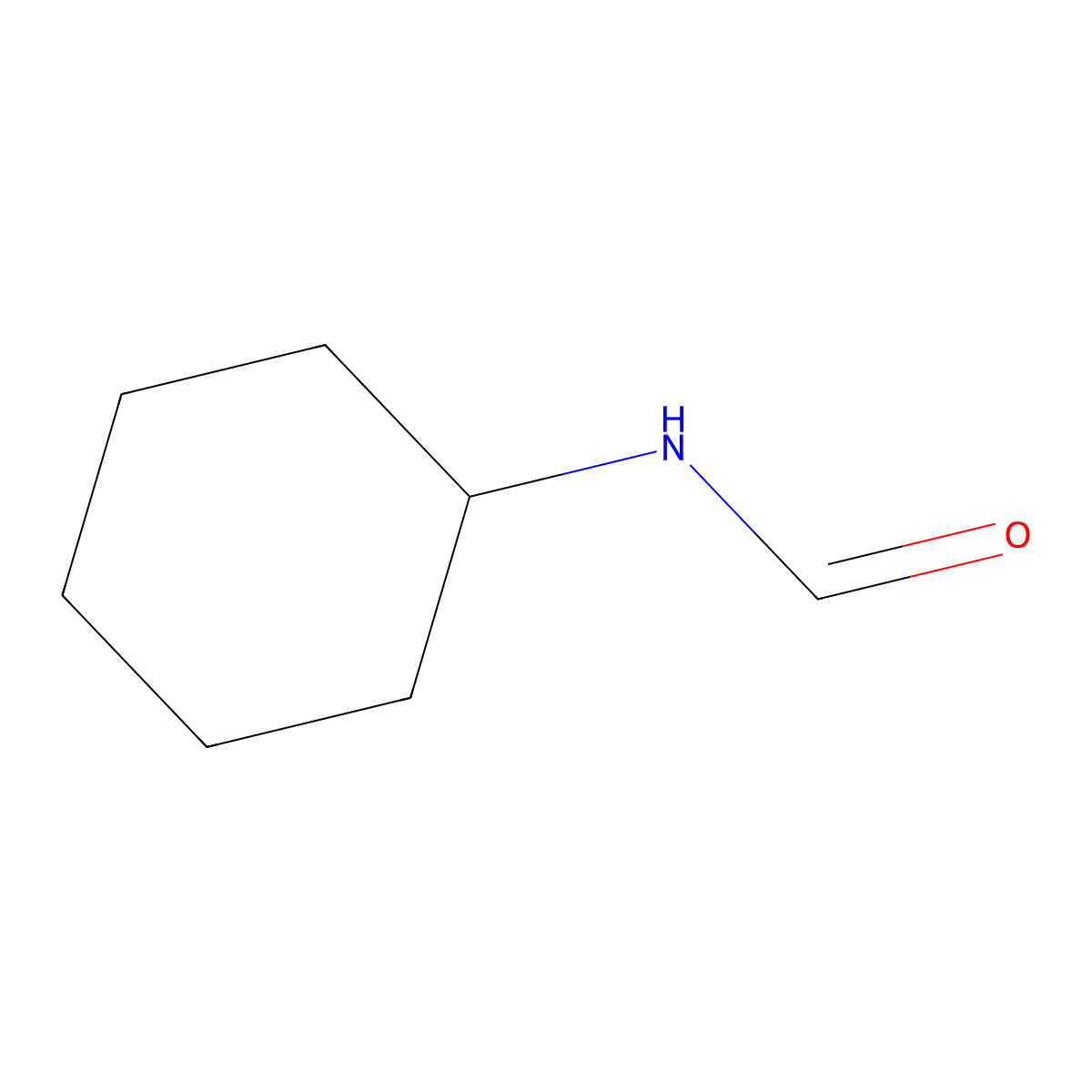 Cyclohexylformamide molecular structure, CAS 766-93-8