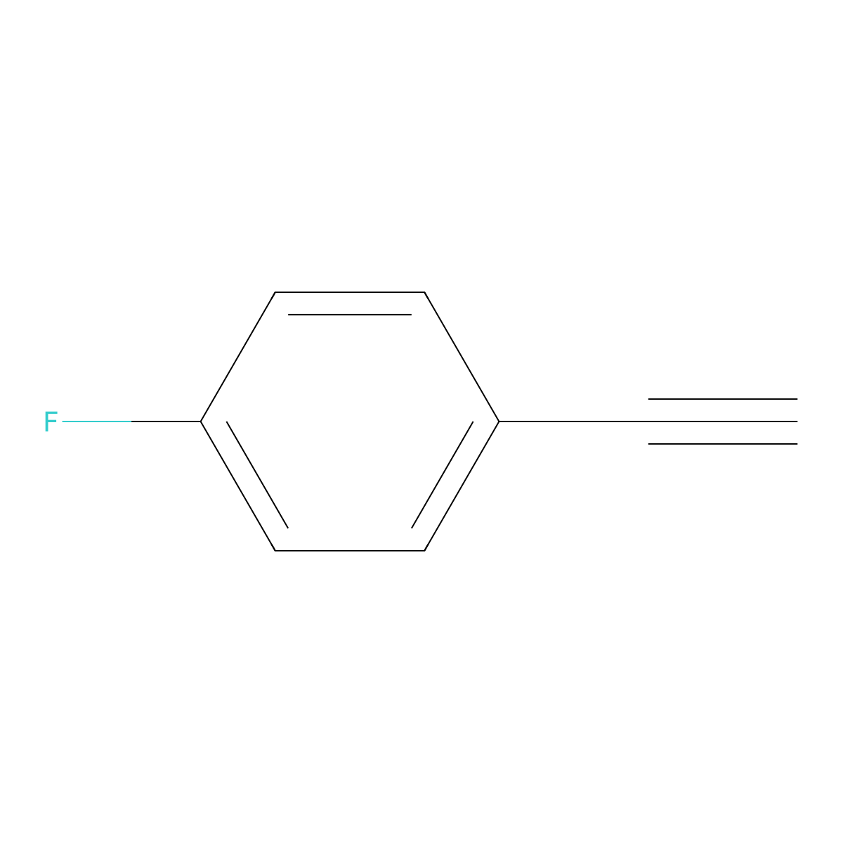 1-Ethynyl-4-fluorobenzene molecular structure, CAS 766-98-3