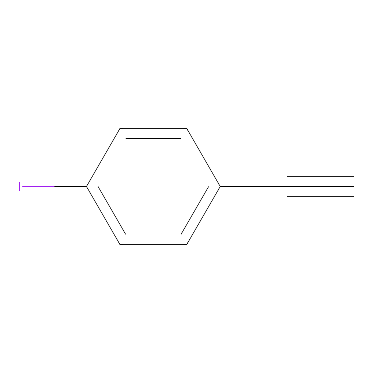 1-Ethynyl-4-iodobenzene molecular structure, CAS 766-99-4