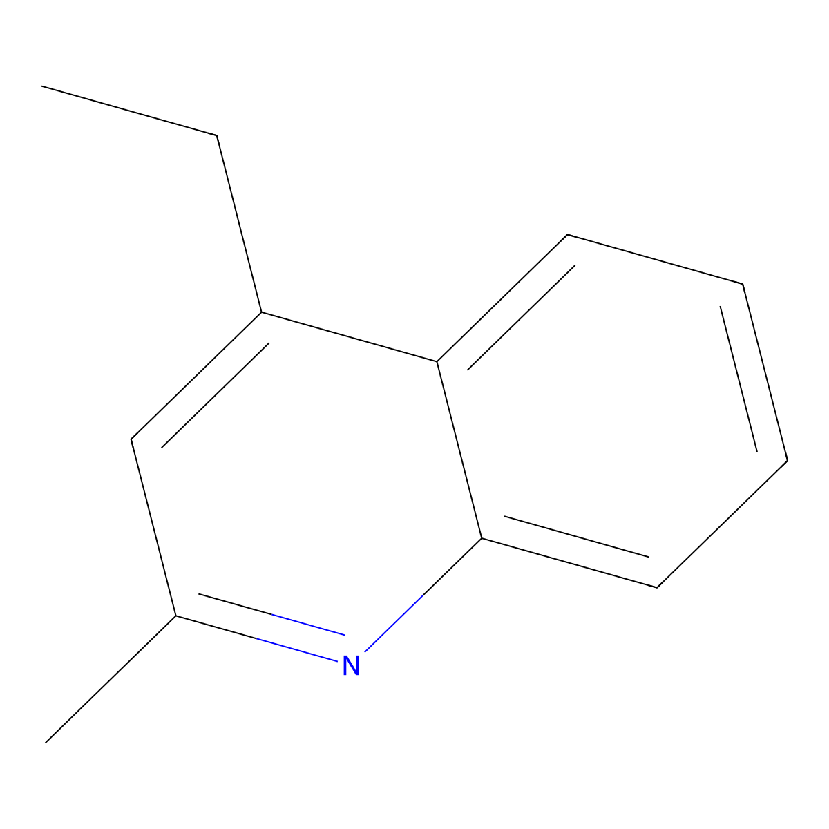 Ethylmethylquinoline molecular structure, CAS 76602-24-9