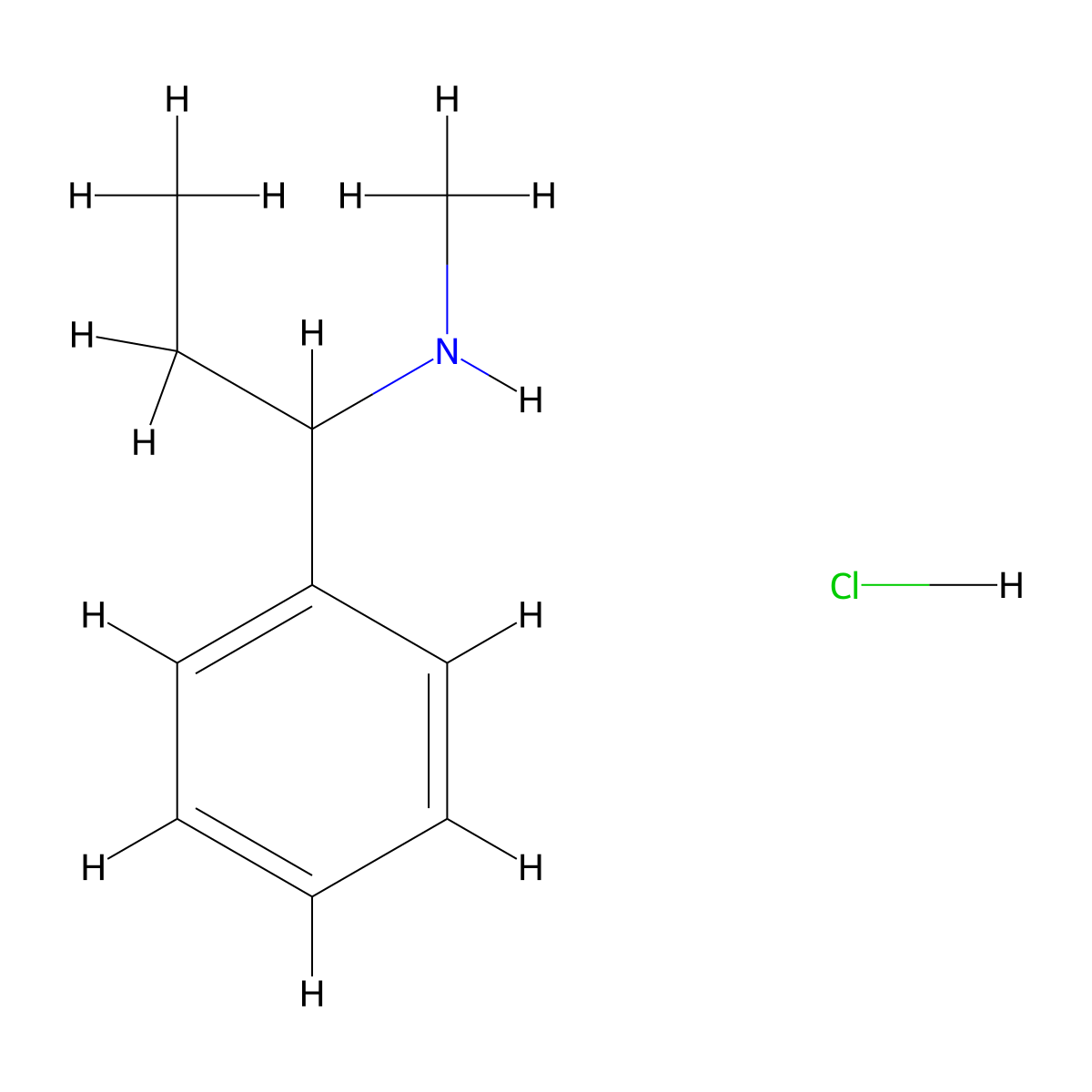 N-Methyl-1-phenylpropan-1-amine hydrochloride molecular structure, CAS 76605-79-3