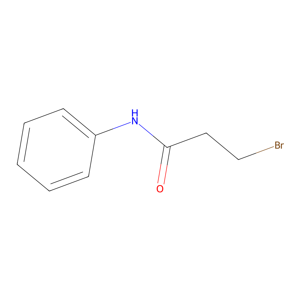 3-Bromo-N-phenylpropanamide molecular structure, CAS 7661-07-6
