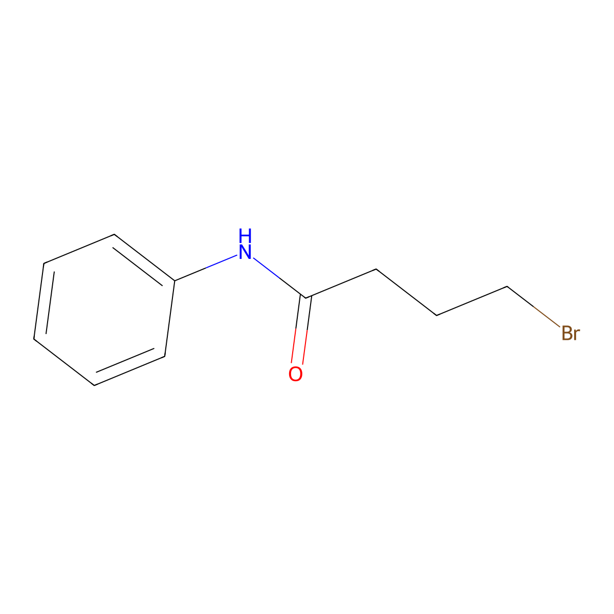 4-Bromo-N-phenylbutanamide molecular structure, CAS 7661-15-6
