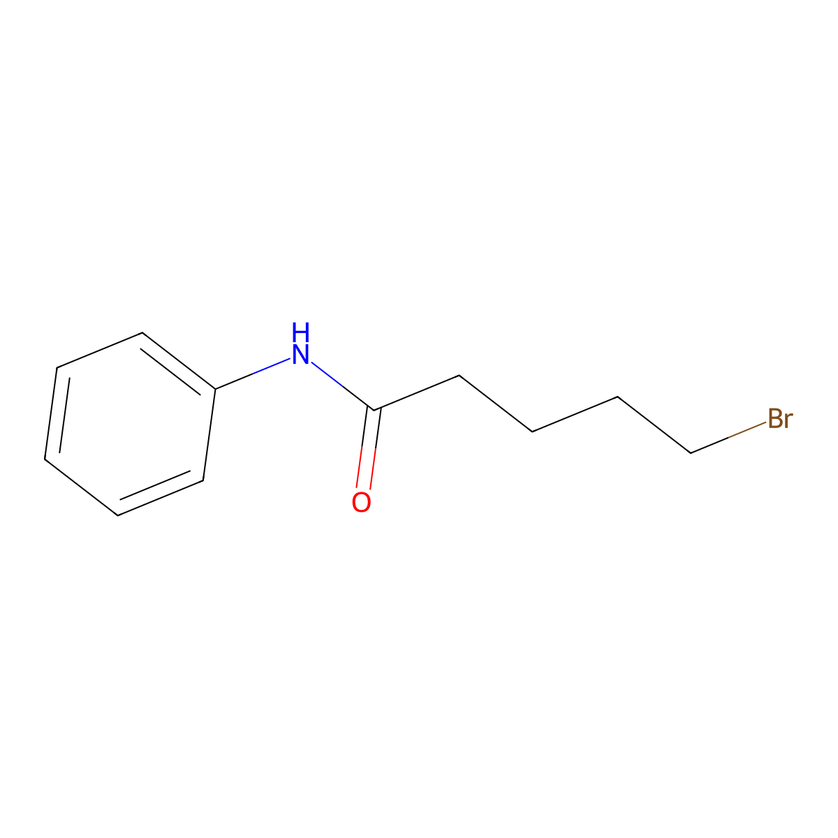 5-bromo-N-phenylpentanamide molecular structure, CAS 7661-20-3