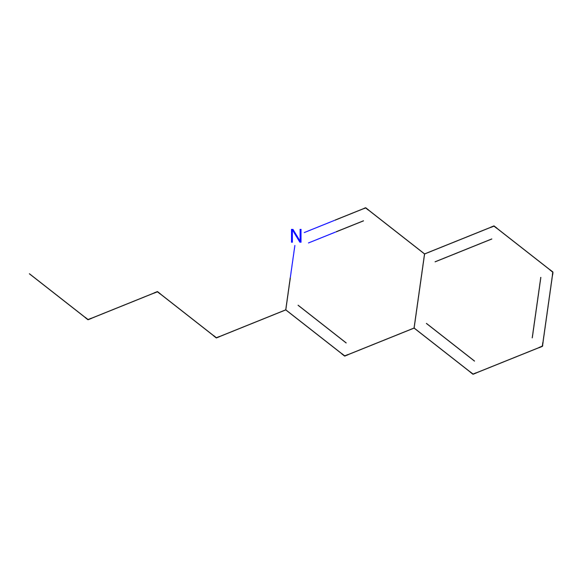 3-Butylisoquinoline molecular structure, CAS 7661-42-9