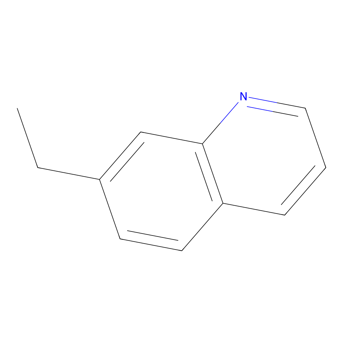 7-Ethylquinoline molecular structure, CAS 7661-47-4