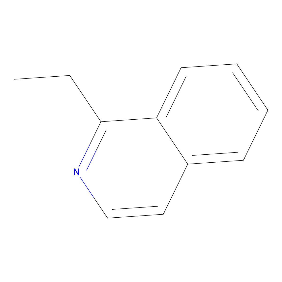 1-Ethylisoquinoline molecular structure, CAS 7661-60-1