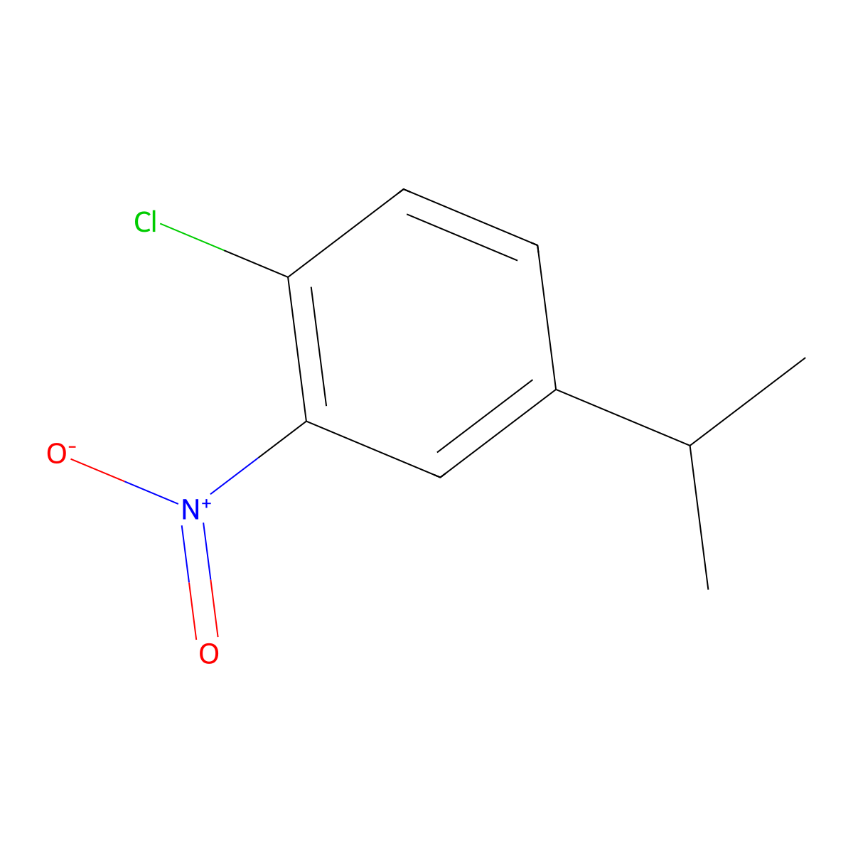 1-Chloro-4-isopropyl-2-nitrobenzene molecular structure, CAS 76611-15-9