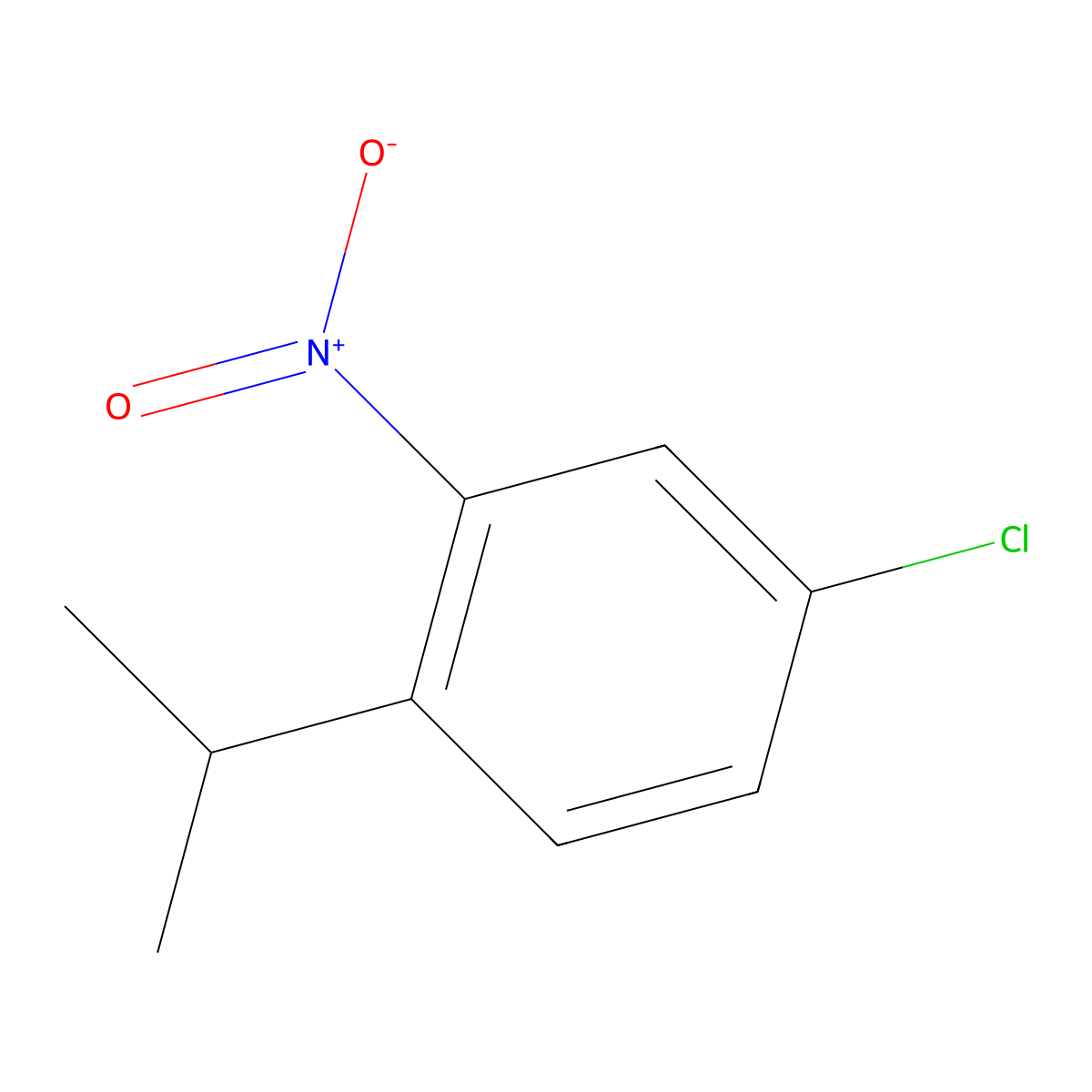 4-Chloro-1-(1-methylethyl)-2-nitrobenzene molecular structure, CAS 76611-16-0