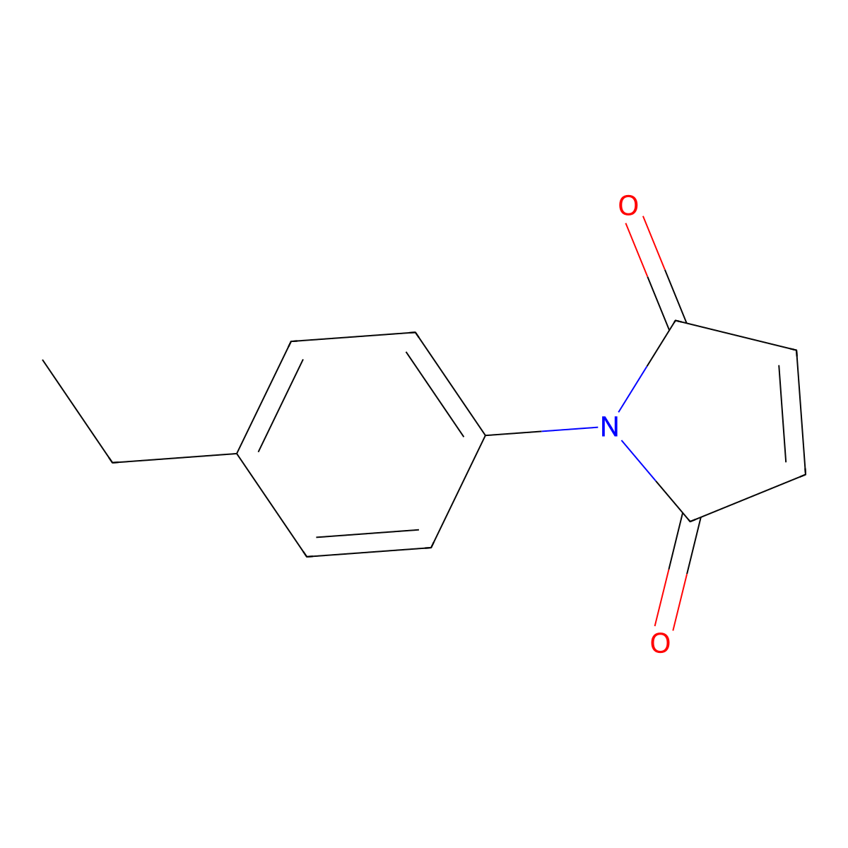 N-(4-Ethylphenyl)maleimide molecular structure, CAS 76620-00-3