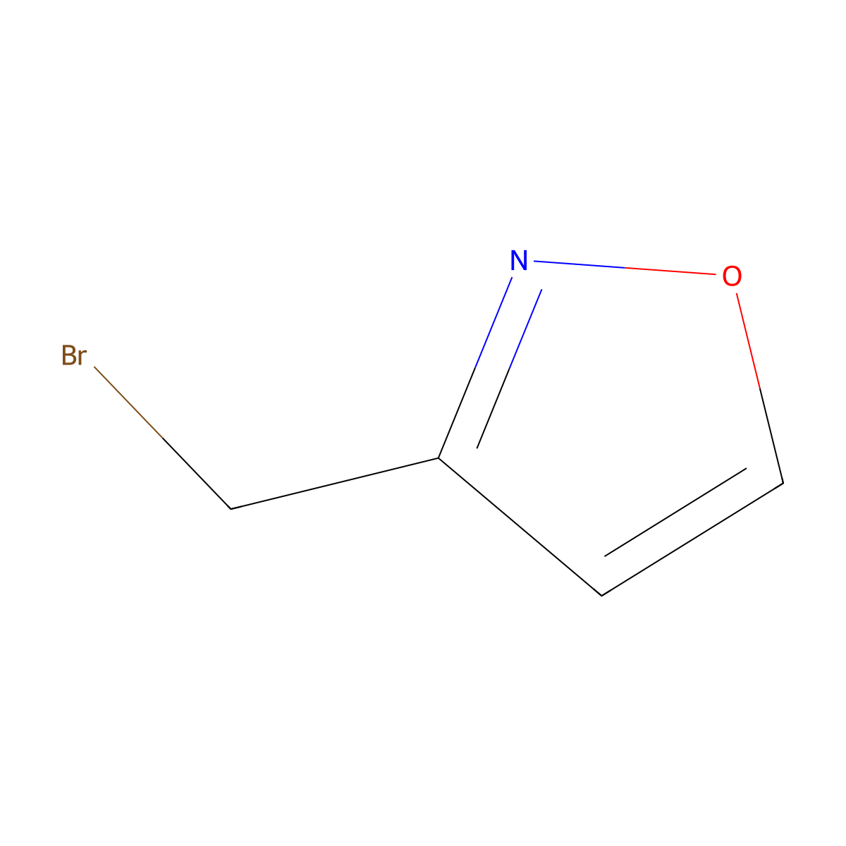 3-(Bromomethyl)-1,2-oxazole molecular structure, CAS 76632-20-7