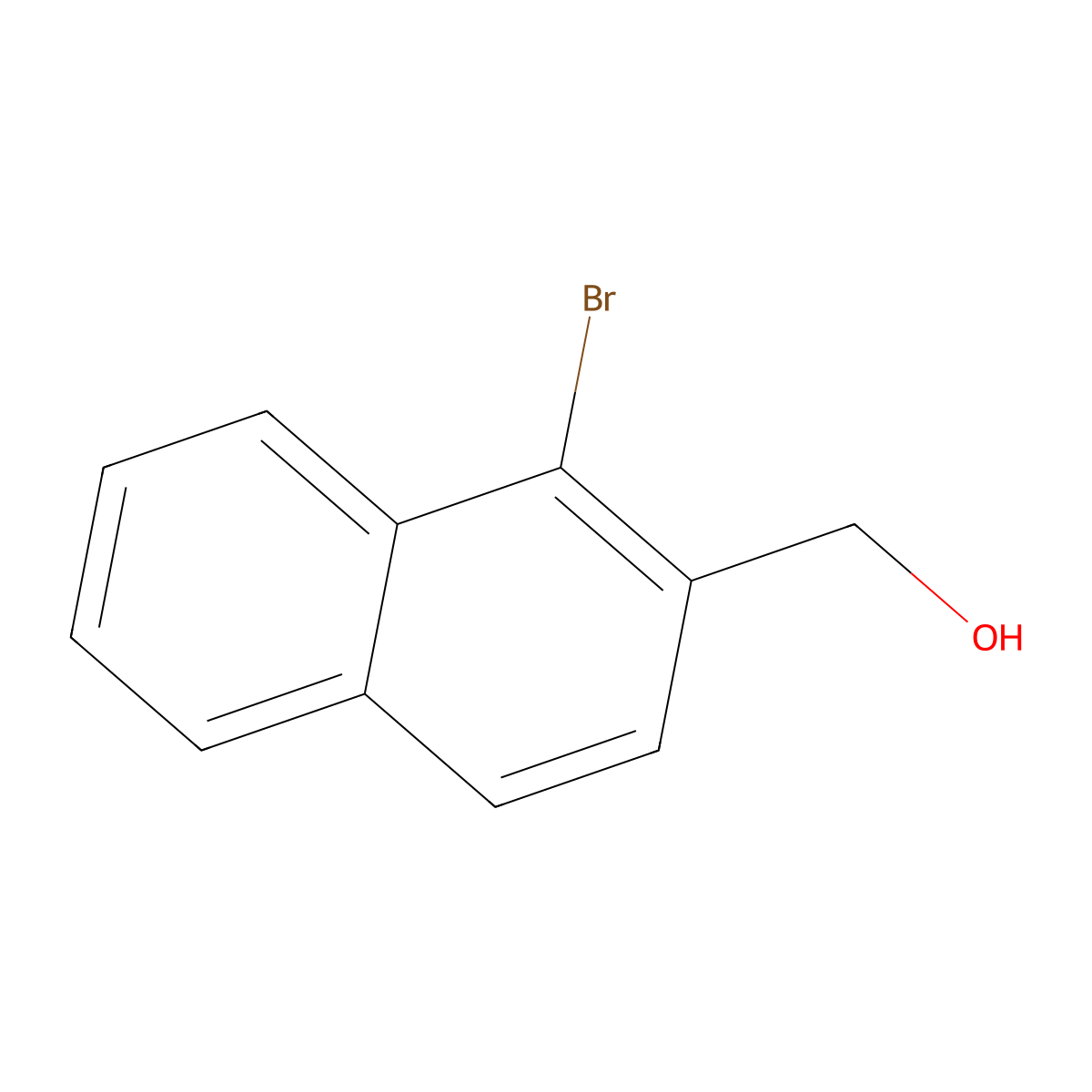 (1-Bromonaphthalen-2-yl)methanol molecular structure, CAS 76635-70-6