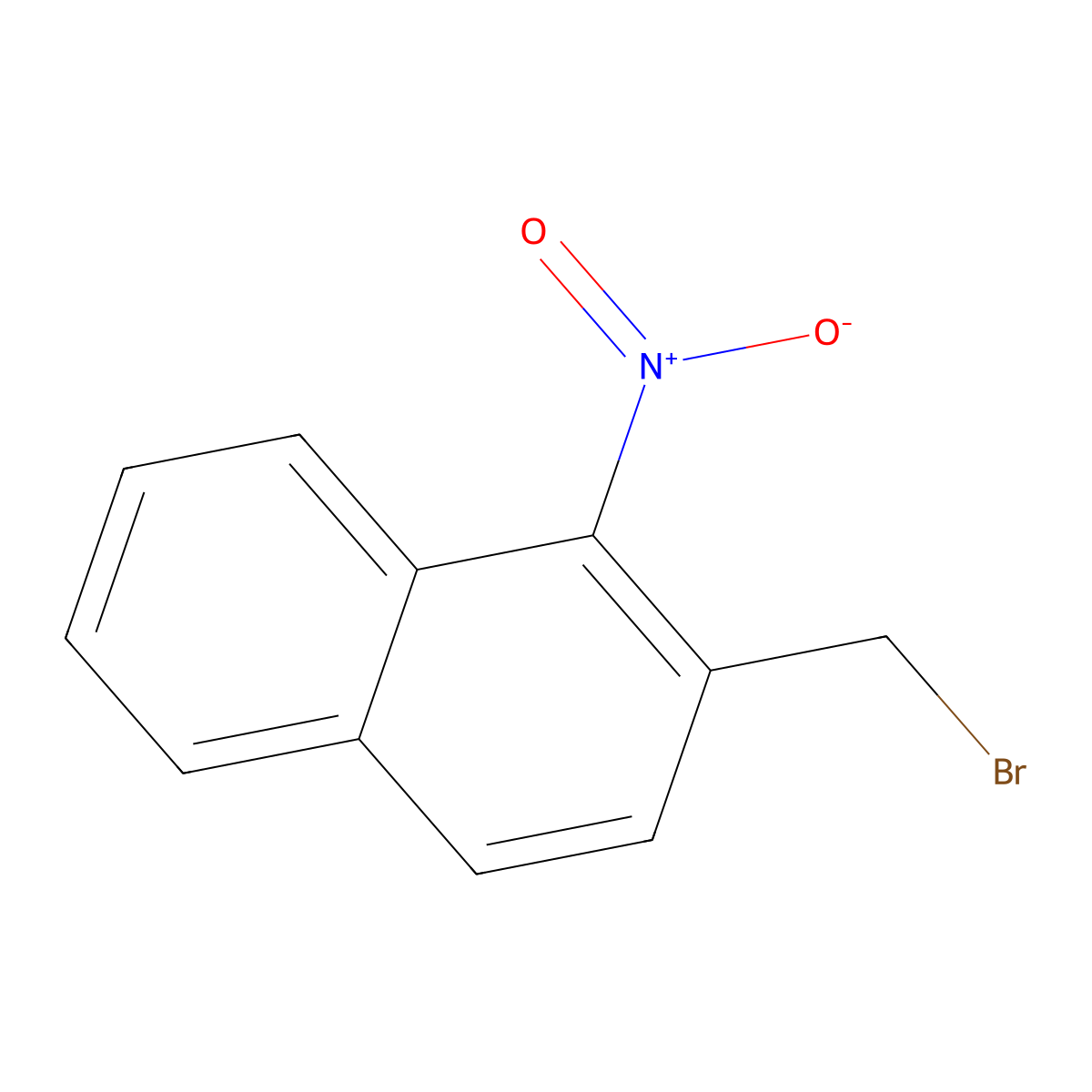 2-(Bromomethyl)-1-nitronaphthalene molecular structure, CAS 76636-03-8