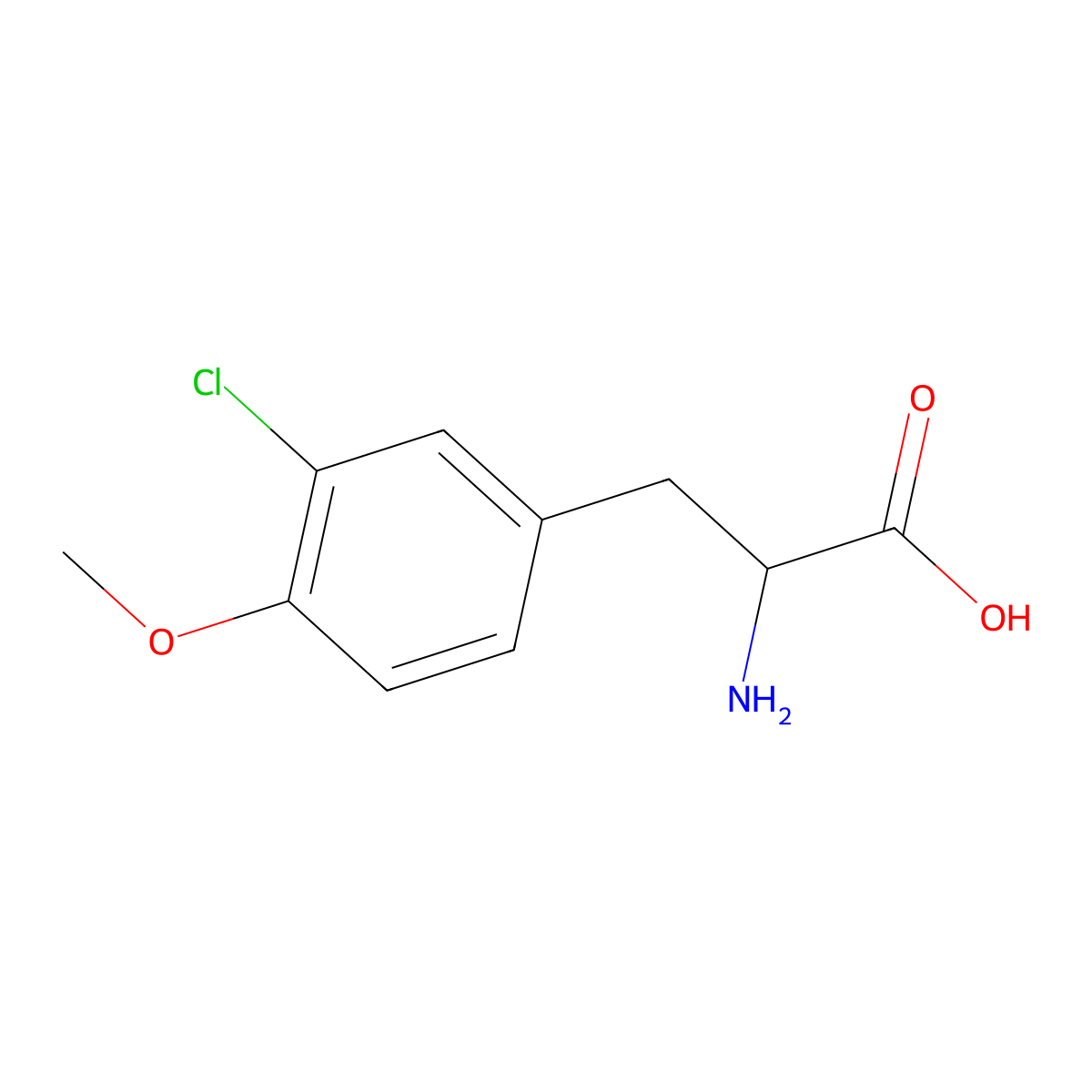 3-Chloro-O-methyl-L-tyrosine molecular structure, CAS 766444-57-9