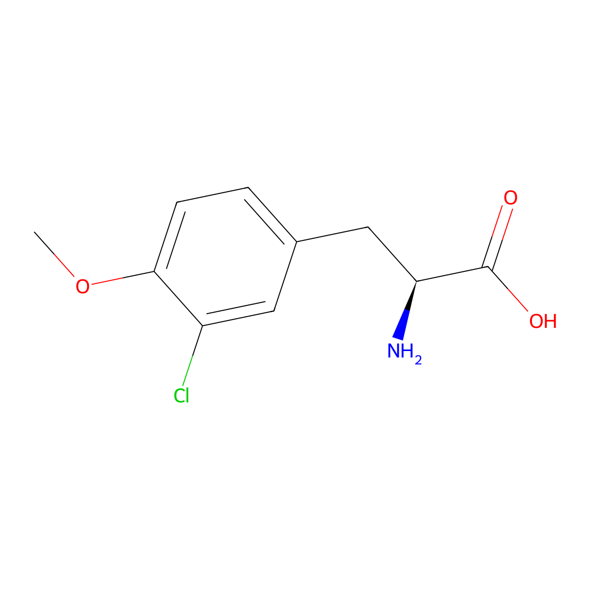 3-Chloro-O-methyl-L-tyrosine molecular structure, CAS 766444-57-9