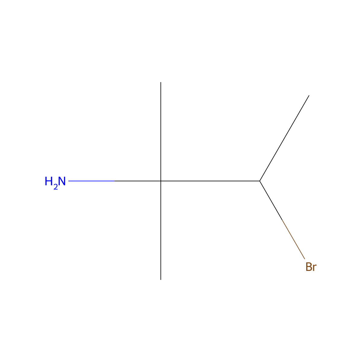 3-Bromo-2-methylbutan-2-amine molecular structure, CAS 766455-93-0