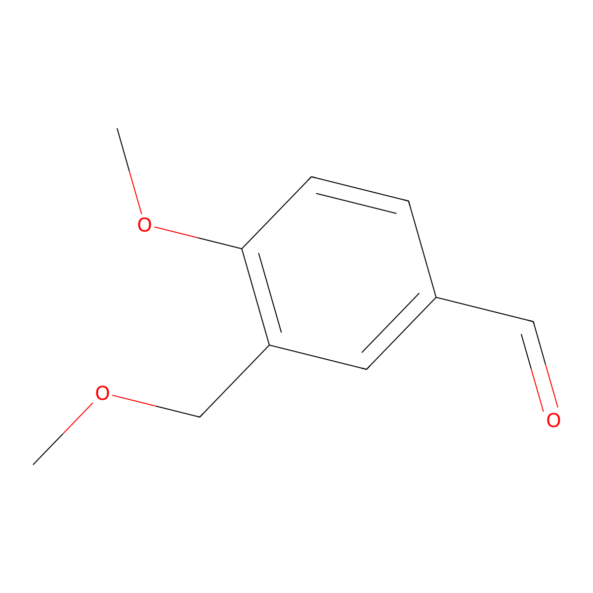 4-Methoxy-3-(methoxymethyl)benzaldehyde molecular structure, CAS 76646-41-8