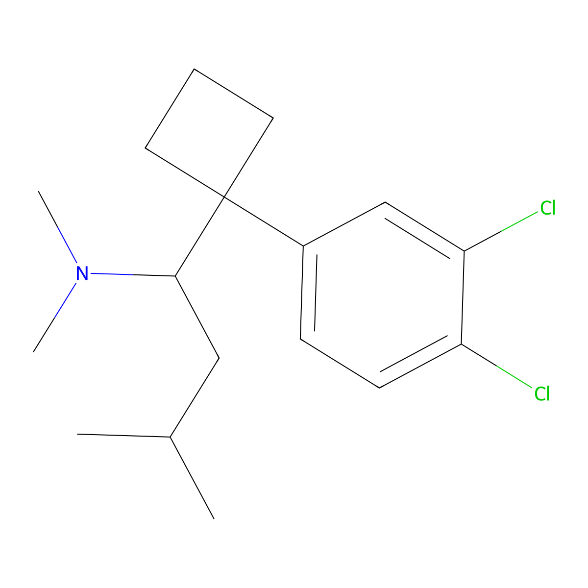 Chlorosibutramine molecular structure, CAS 766462-77-5