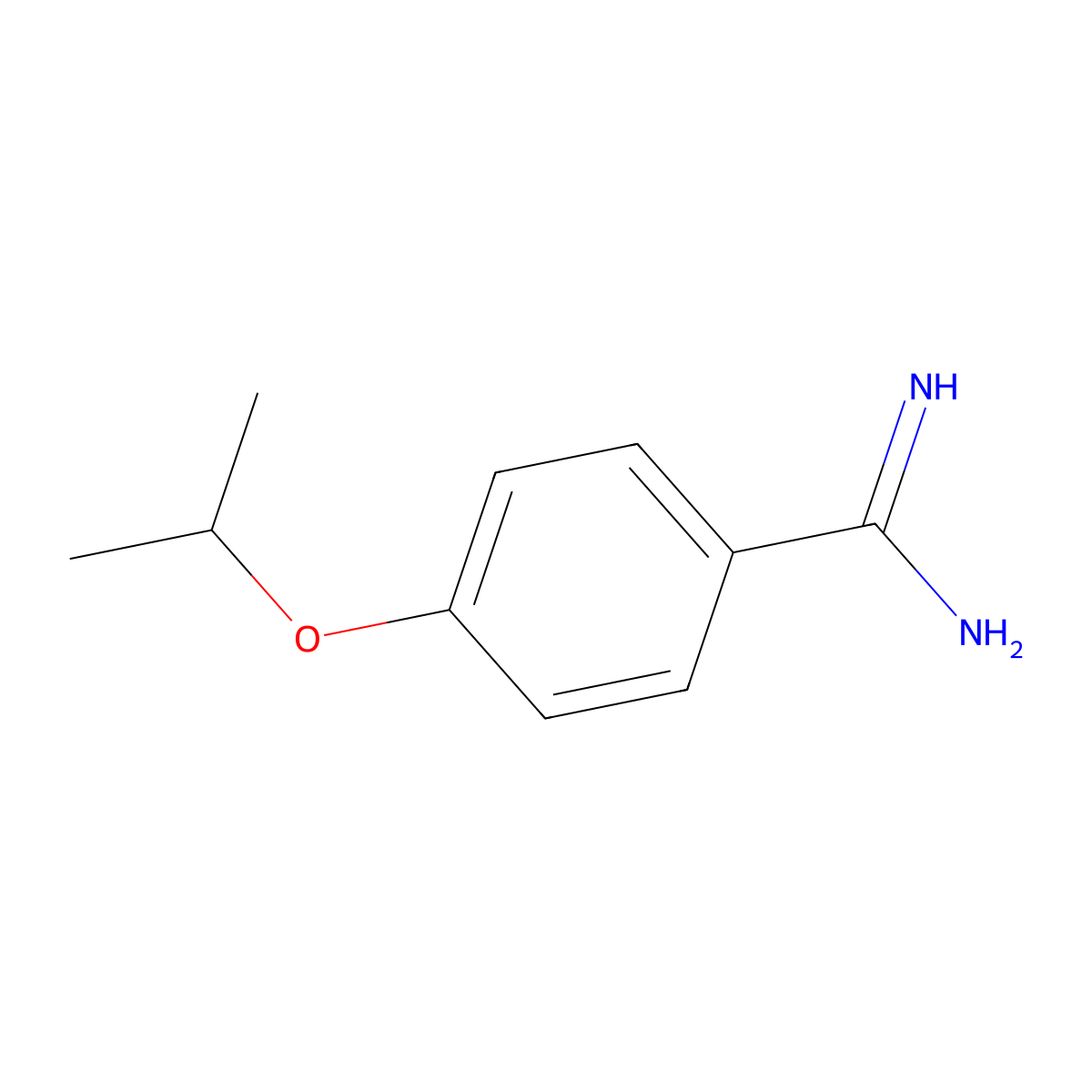 4-(Propan-2-yloxy)benzene-1-carboximidamide molecular structure, CAS 766473-72-7