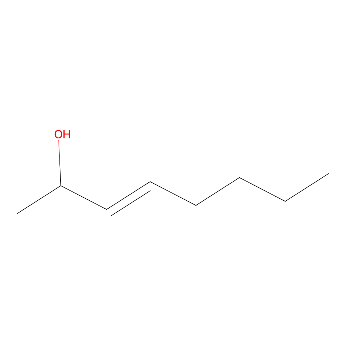 3-Octen-2-ol molecular structure, CAS 76649-14-4