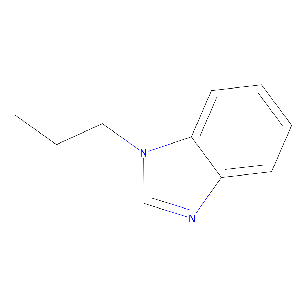1-Propyl-1h-benzimidazole molecular structure, CAS 7665-66-9