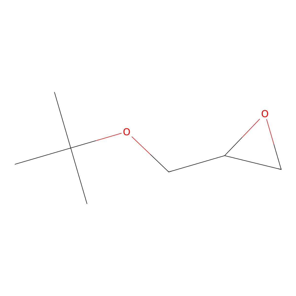 2-((1,1-Dimethylethoxy)methyl)oxirane molecular structure, CAS 7665-72-7