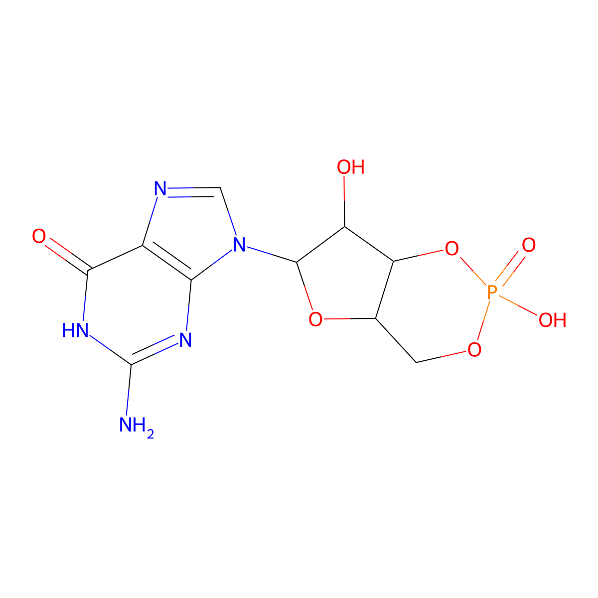 Cgmp molecular structure, CAS 7665-99-8