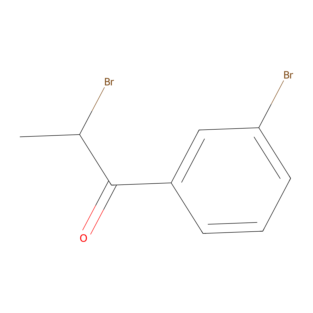 2-Bromo-1-(3-bromophenyl)propan-1-one molecular structure, CAS 76650-08-3