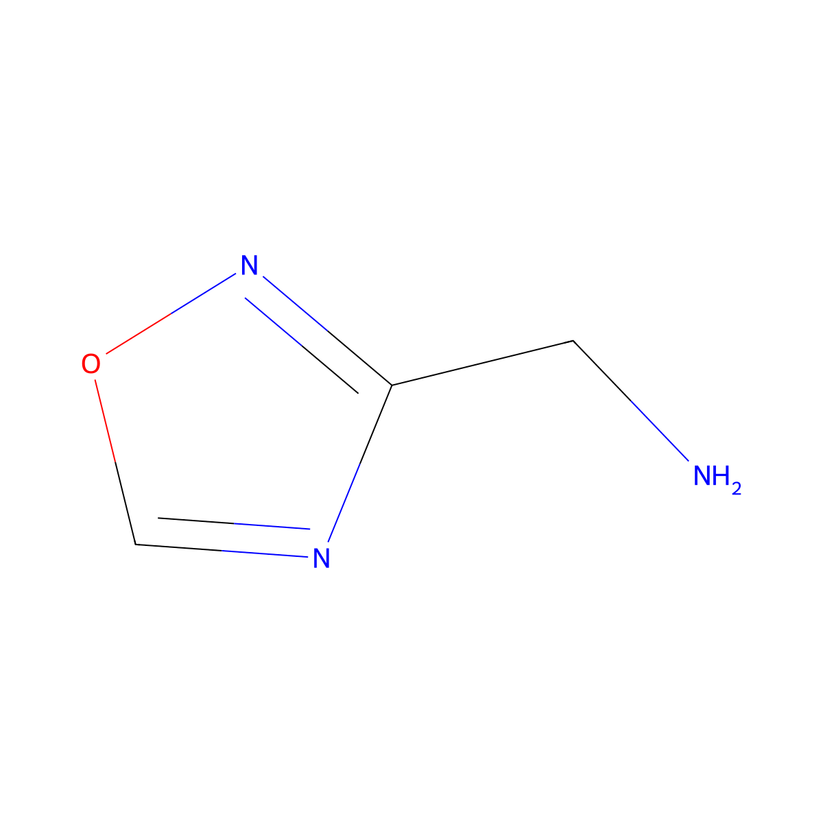 (1,2,4-Oxadiazol-3-yl)methanamine molecular structure, CAS 766500-04-3