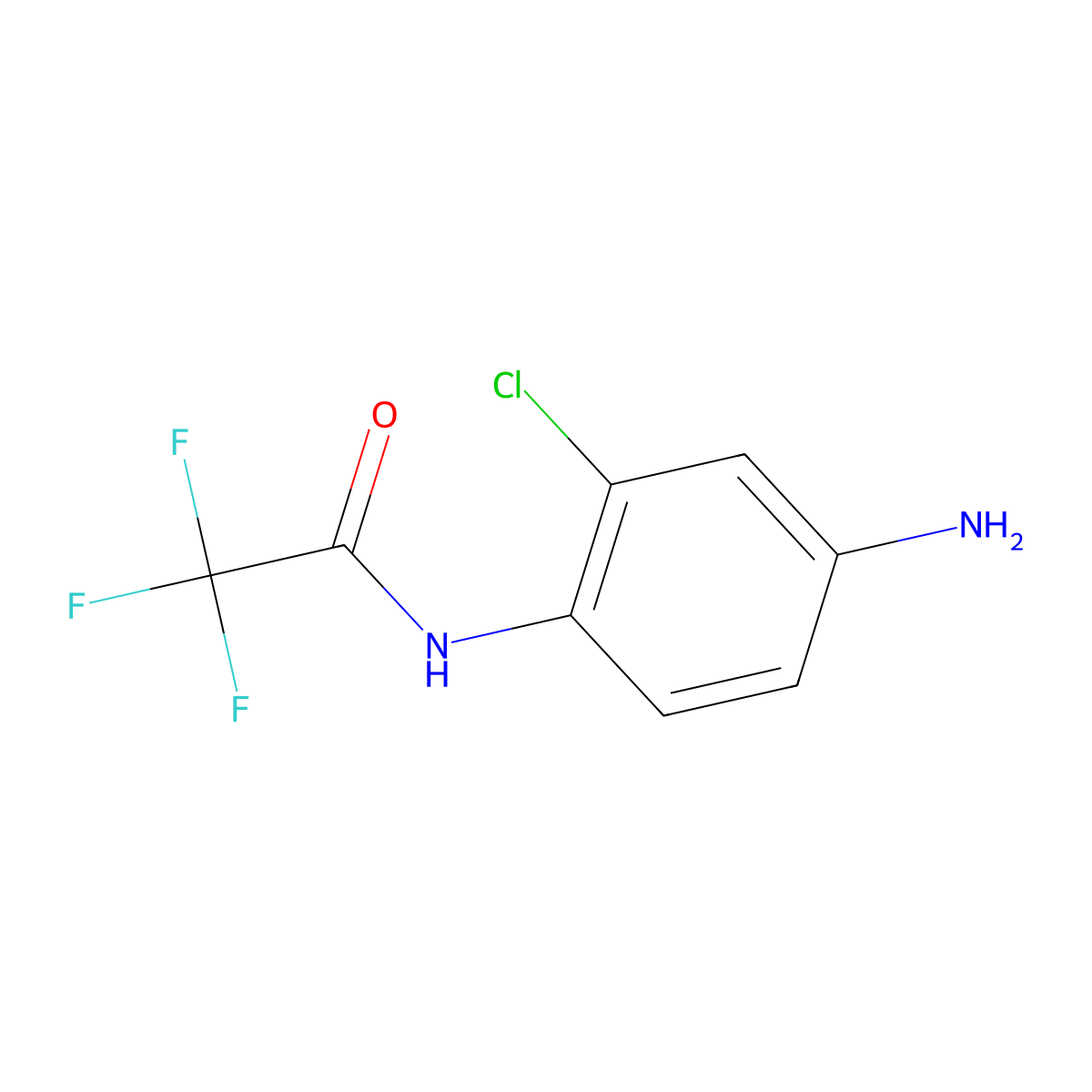 N-(4-amino-2-chlorophenyl)-2,2,2-trifluoroacetamide molecular structure, CAS 766519-21-5