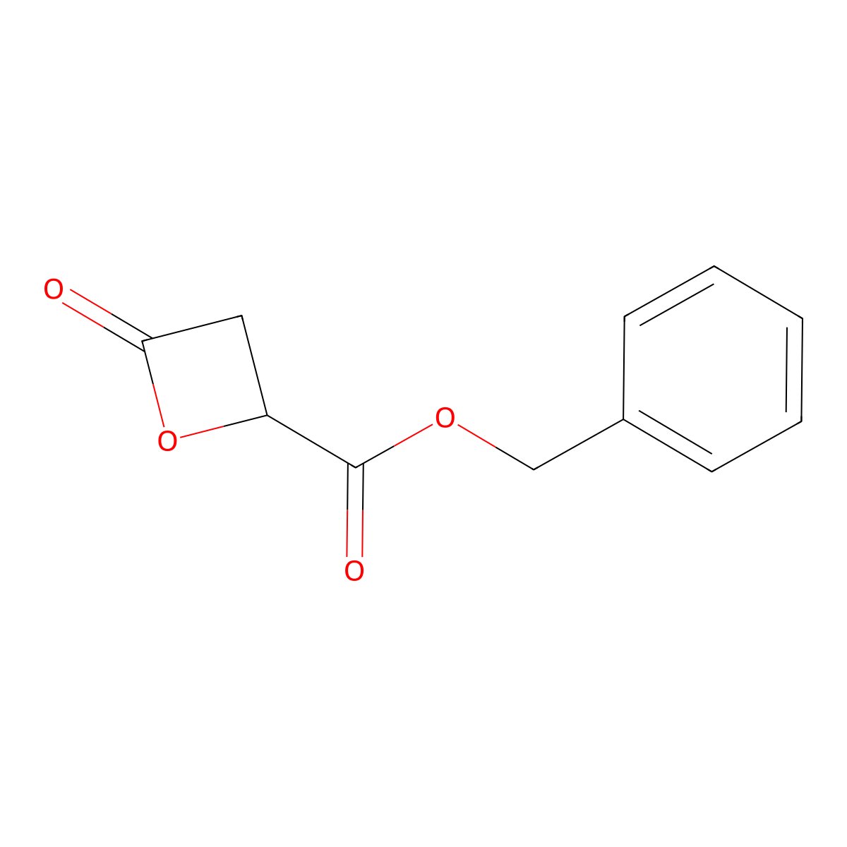 Benzyl 4-oxooxetane-2-carboxylate molecular structure, CAS 76652-44-3