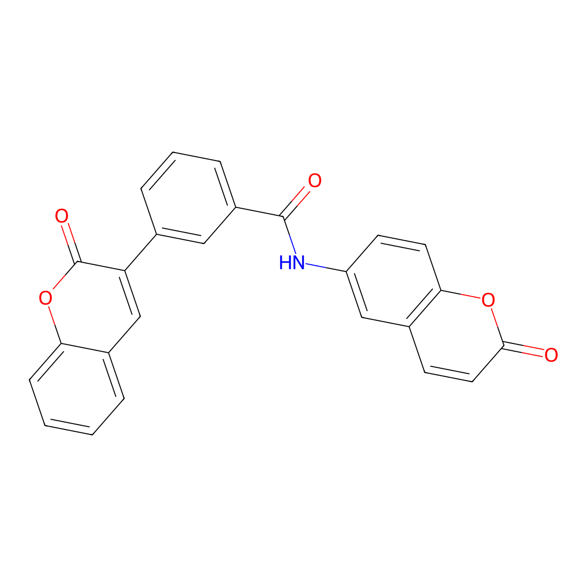 3-(2-oxo-2H-chromen-3-yl)-N-(2-oxo-2H-chromen-6-yl)benzamide molecular structure, CAS 766523-66-4
