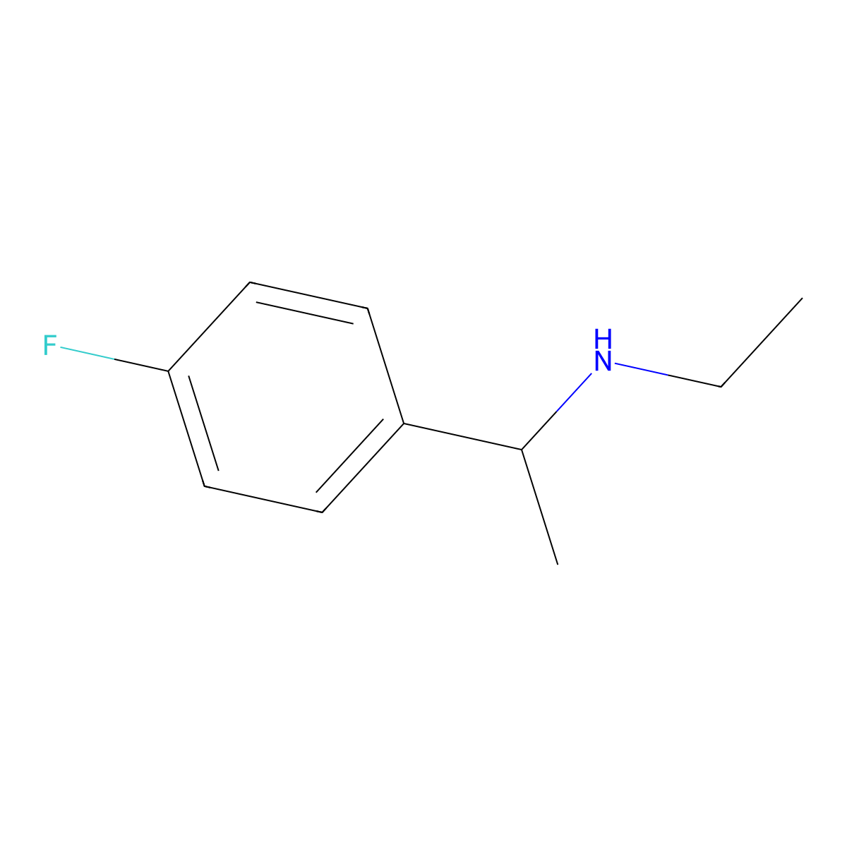 Ethyl[1-(4-fluorophenyl)ethyl]amine molecular structure, CAS 766529-17-3